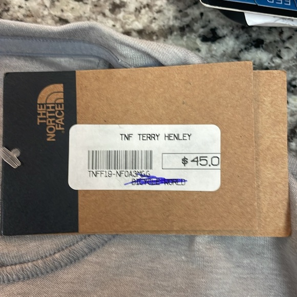 Men’s North Face LS Tee. Gray Large. NWT - Picture 6 of 7